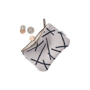 Stick pattern knitted coin purse